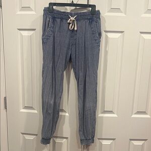 Rip Curl Navy Denim look Textured Joggers